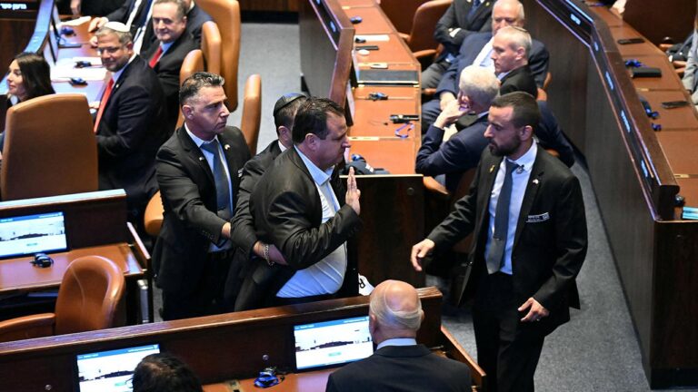 Trump’ın İsrail Parlamentosundaki Filistin Protestosu