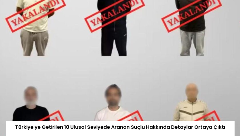 Türkiye’ye Getirilen 10 Ulusal Seviyede Aranan Suçlu Hakkında Detaylar Ortaya Çıktı