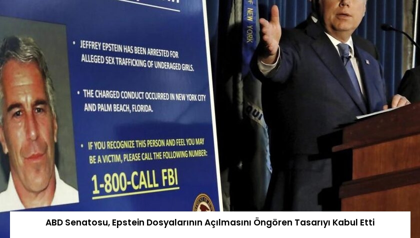 ABD Senatosu, Epstein Dosyalarının Açılmasını Öngören Tasarıyı Kabul Etti