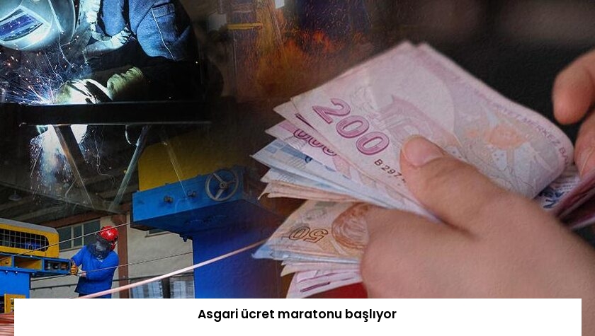 Asgari ücret maratonu başlıyor
