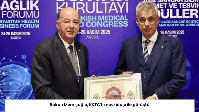 Bakan Memişoğlu, KKTC’li mevkidaşı ile görüştü