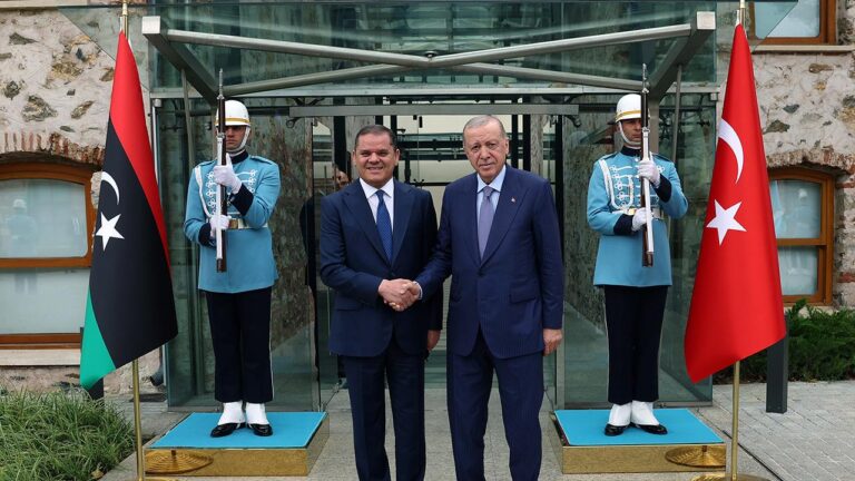 Cumhurbaşkanı Erdoğan, Libya Başbakanı Dibeybe ile Görüştü