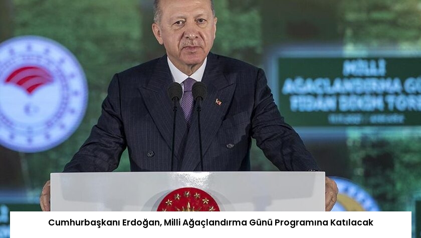 Cumhurbaşkanı Erdoğan, Milli Ağaçlandırma Günü Programına Katılacak