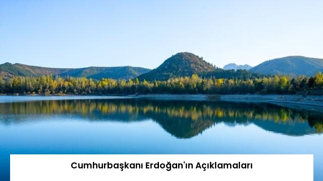 Cumhurbaşkanı Erdoğan’ın Açıklamaları