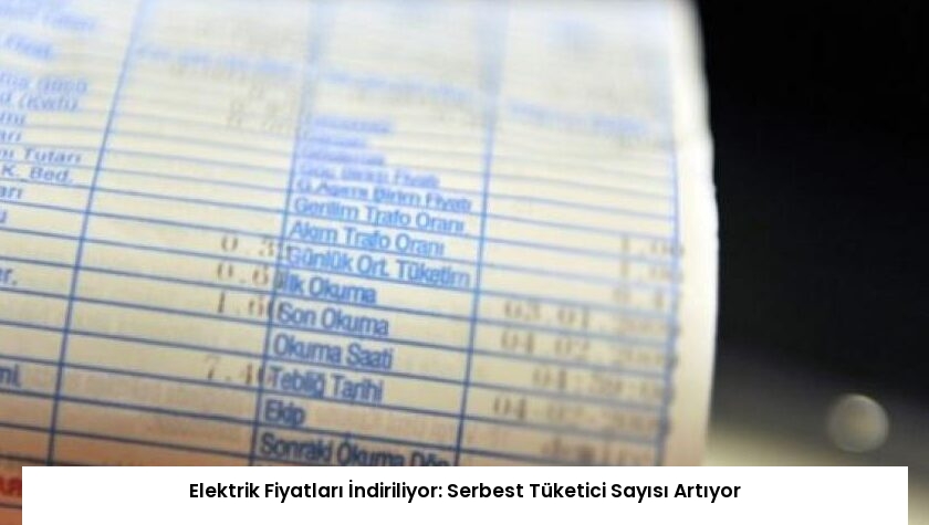 Elektrik Fiyatları İndiriliyor: Serbest Tüketici Sayısı Artıyor