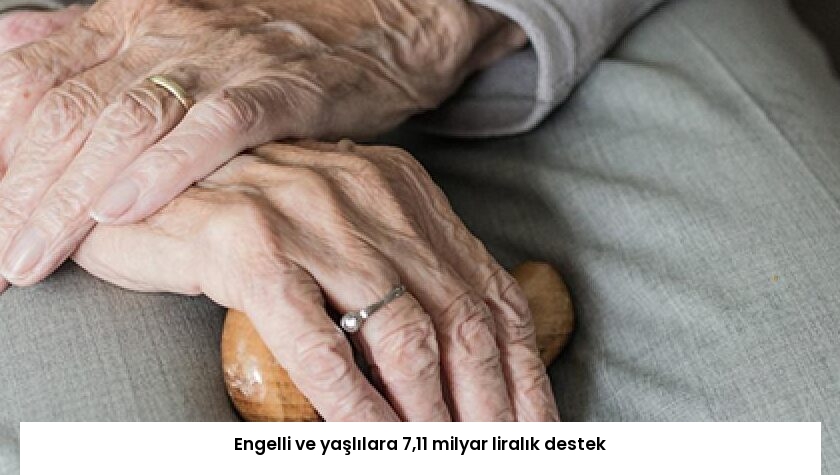 Engelli ve yaşlılara 7,11 milyar liralık destek