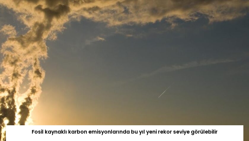 Fosil kaynaklı karbon emisyonlarında bu yıl yeni rekor seviye görülebilir