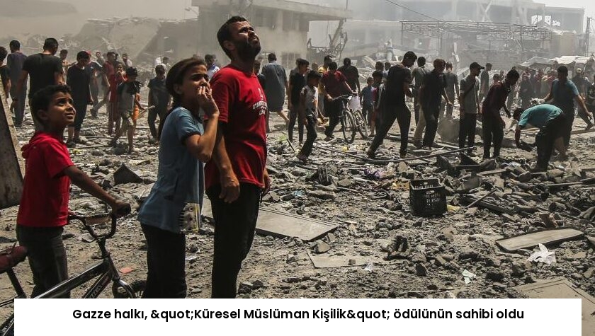 Gazze halkı, "Küresel Müslüman Kişilik" ödülünün sahibi oldu