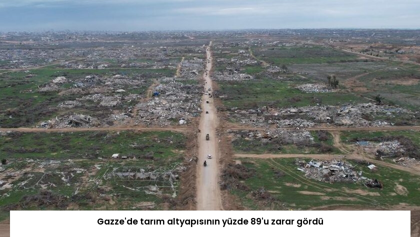Gazze’de tarım altyapısının yüzde 89’u zarar gördü