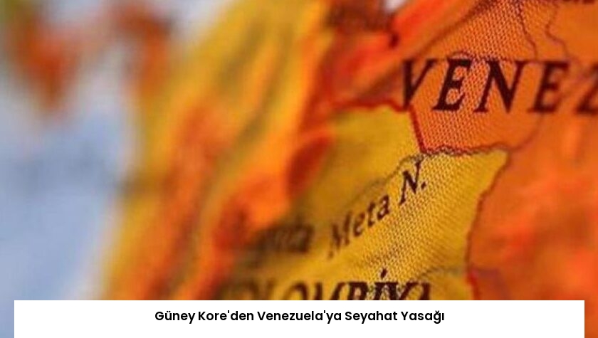 Güney Kore’den Venezuela’ya Seyahat Yasağı