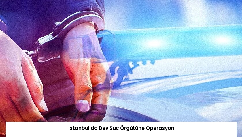 İstanbul’da Dev Suç Örgütüne Operasyon