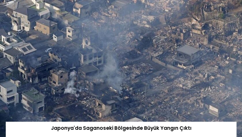 Japonya’da Saganoseki Bölgesinde Büyük Yangın Çıktı