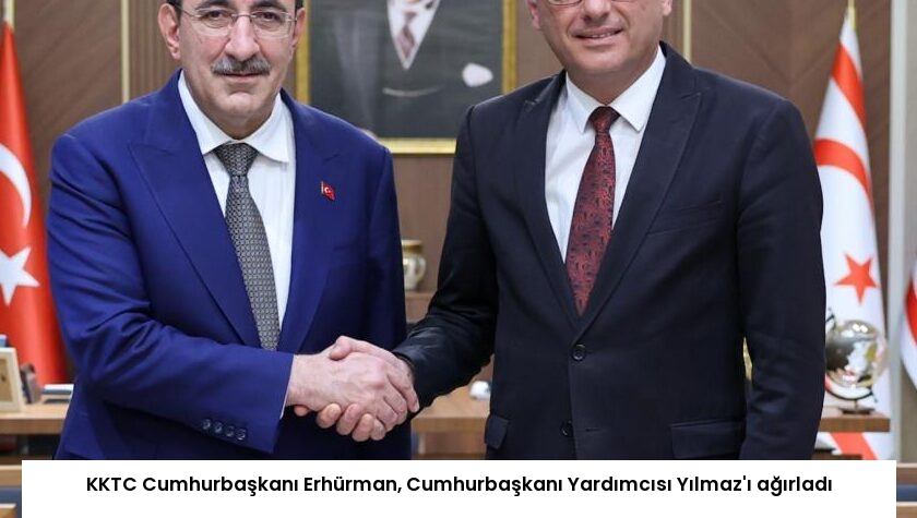 KKTC Cumhurbaşkanı Erhürman, Cumhurbaşkanı Yardımcısı Yılmaz’ı ağırladı