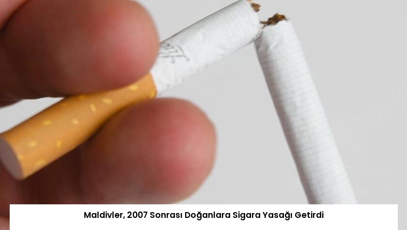 Maldivler, 2007 Sonrası Doğanlara Sigara Yasağı Getirdi