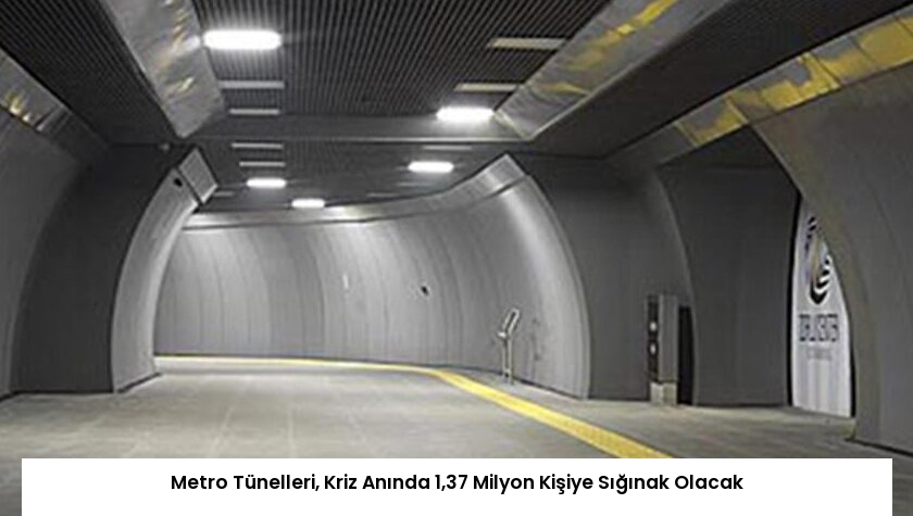 Metro Tünelleri, Kriz Anında 1,37 Milyon Kişiye Sığınak Olacak