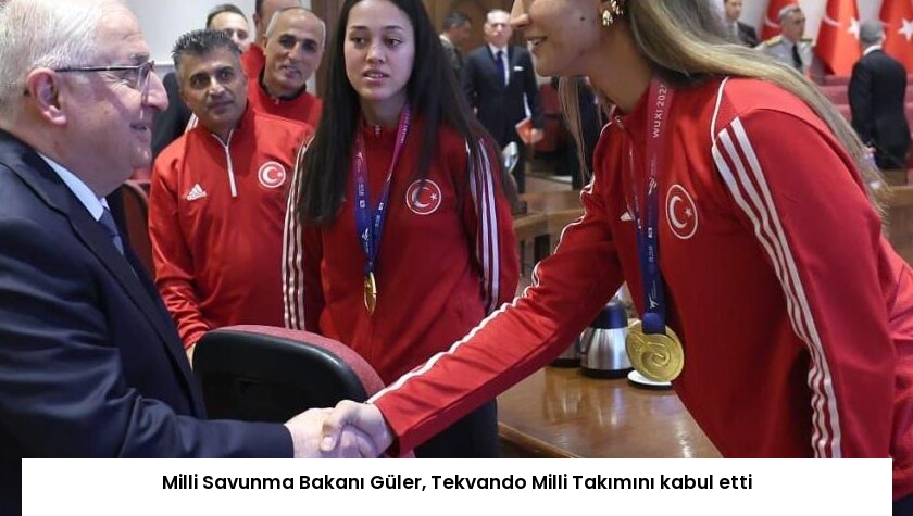 Milli Savunma Bakanı Güler, Tekvando Milli Takımını kabul etti