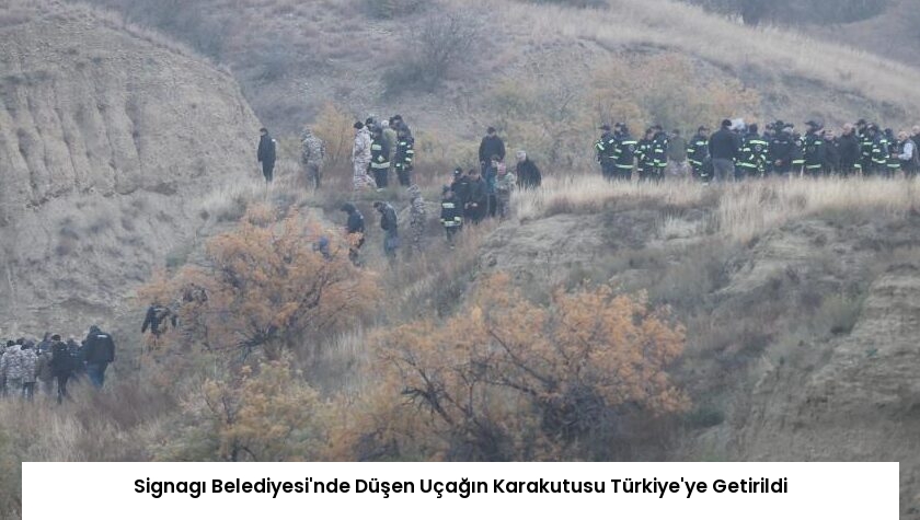 Signagı Belediyesi’nde Düşen Uçağın Karakutusu Türkiye’ye Getirildi