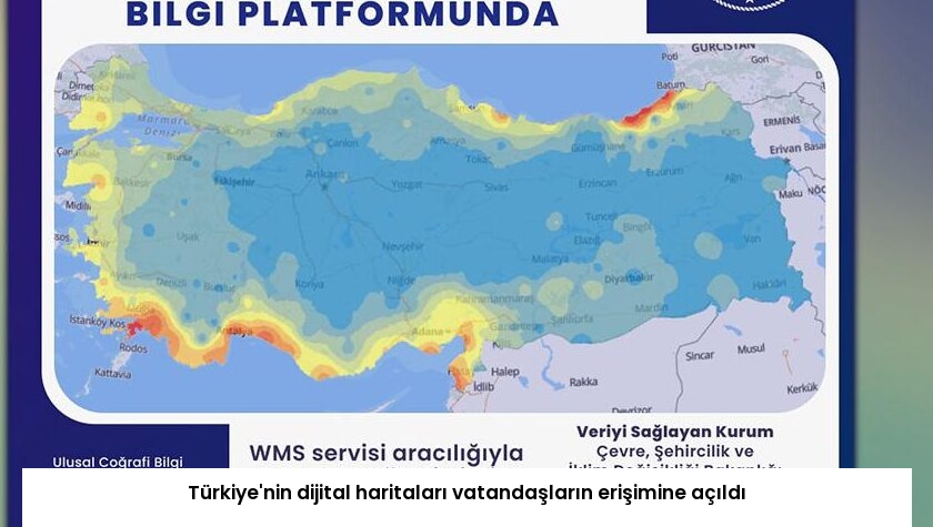 Türkiye’nin dijital haritaları vatandaşların erişimine açıldı