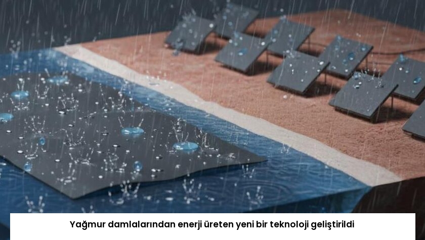 Yağmur damlalarından enerji üreten yeni bir teknoloji geliştirildi