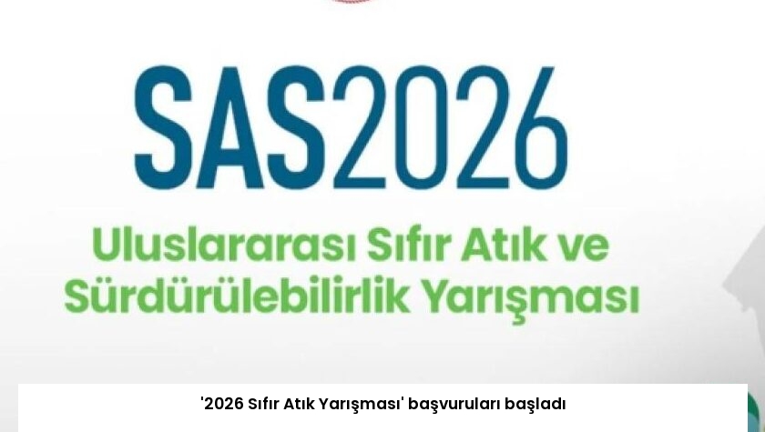 ‘2026 Sıfır Atık Yarışması’ başvuruları başladı
