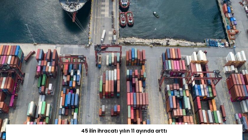 45 ilin ihracatı yılın 11 ayında arttı