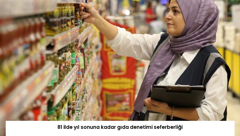 81 ilde yıl sonuna kadar gıda denetimi seferberliği