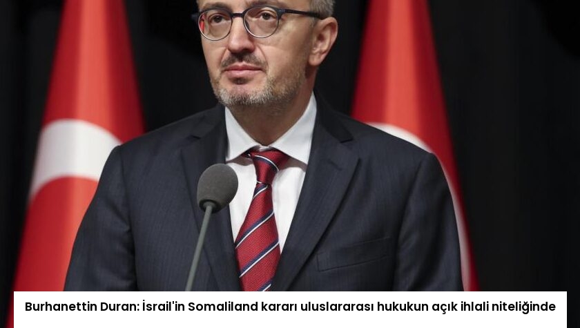 Burhanettin Duran: İsrail’in Somaliland kararı uluslararası hukukun açık ihlali niteliğinde