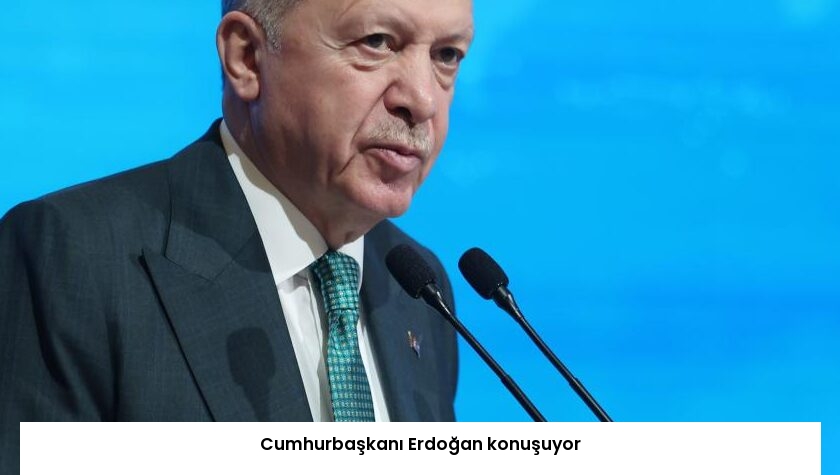 Cumhurbaşkanı Erdoğan konuşuyor