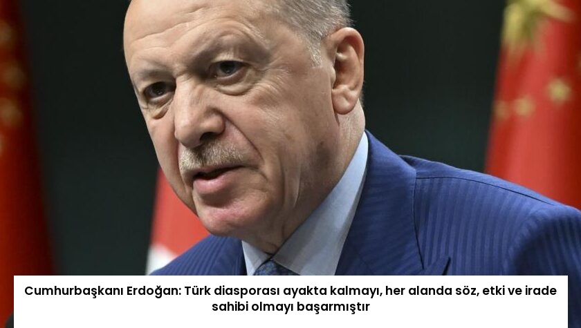 Cumhurbaşkanı Erdoğan: Türk diasporası ayakta kalmayı, her alanda söz, etki ve irade sahibi olmayı başarmıştır