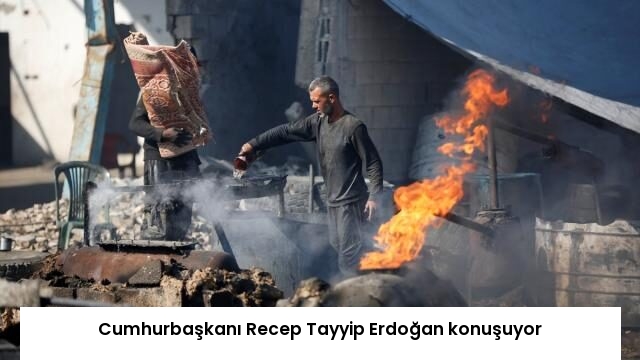 Cumhurbaşkanı Recep Tayyip Erdoğan konuşuyor