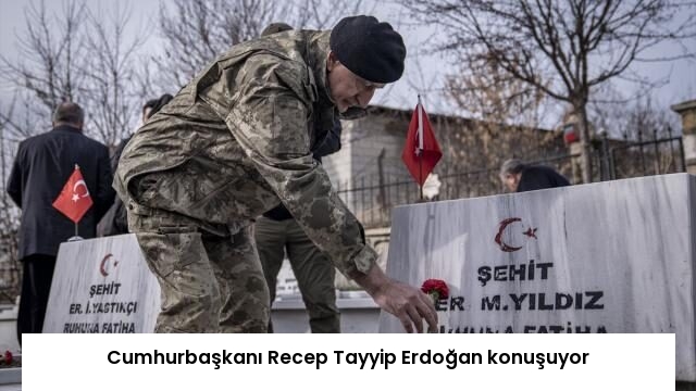 Cumhurbaşkanı Recep Tayyip Erdoğan konuşuyor