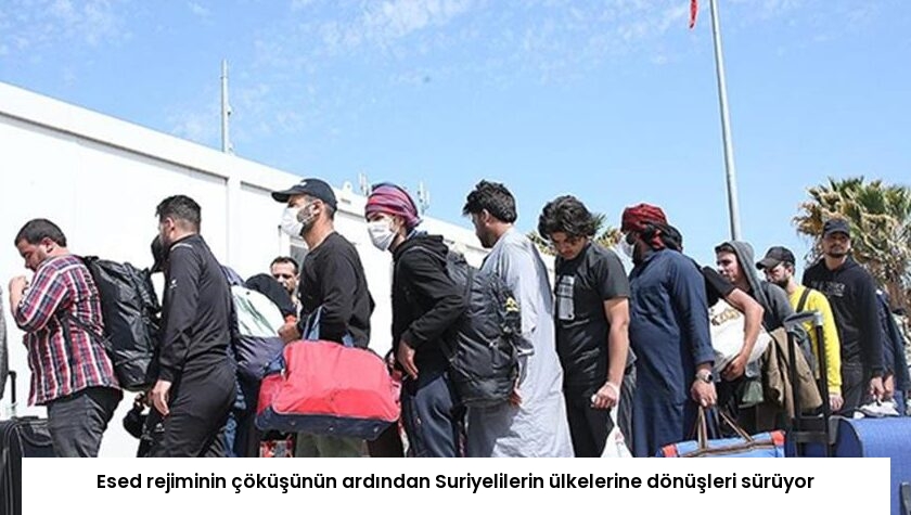 Esed rejiminin çöküşünün ardından Suriyelilerin ülkelerine dönüşleri sürüyor