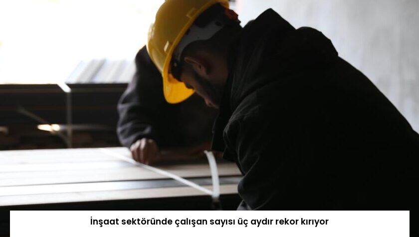 İnşaat sektöründe çalışan sayısı üç aydır rekor kırıyor