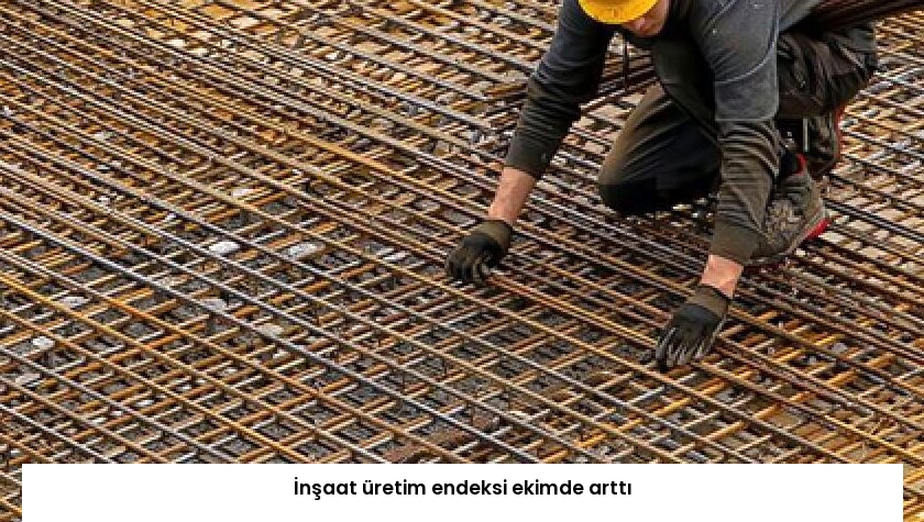 İnşaat üretim endeksi ekimde arttı