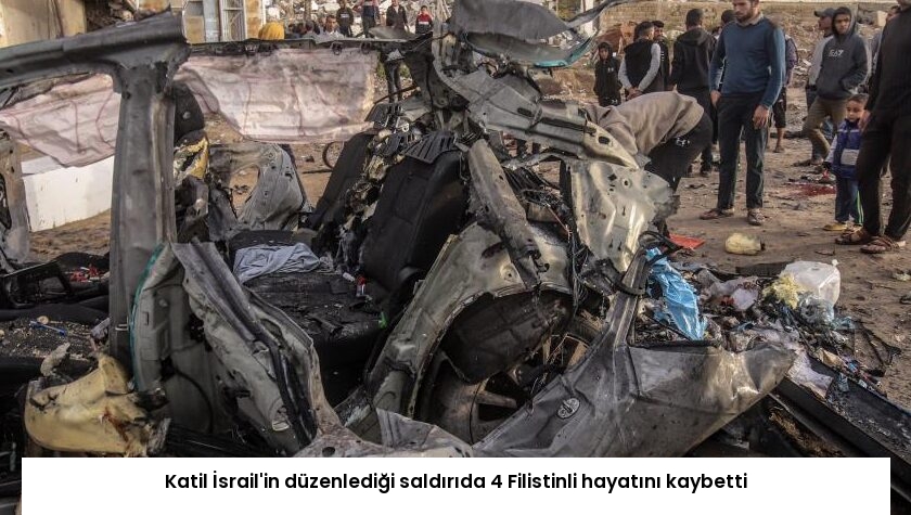 Katil İsrail’in düzenlediği saldırıda 4 Filistinli hayatını kaybetti