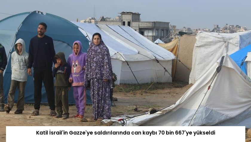 Katil İsrail’in Gazze’ye saldırılarında can kaybı 70 bin 667’ye yükseldi