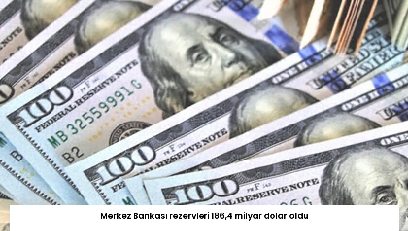 Merkez Bankası rezervleri 186,4 milyar dolar oldu