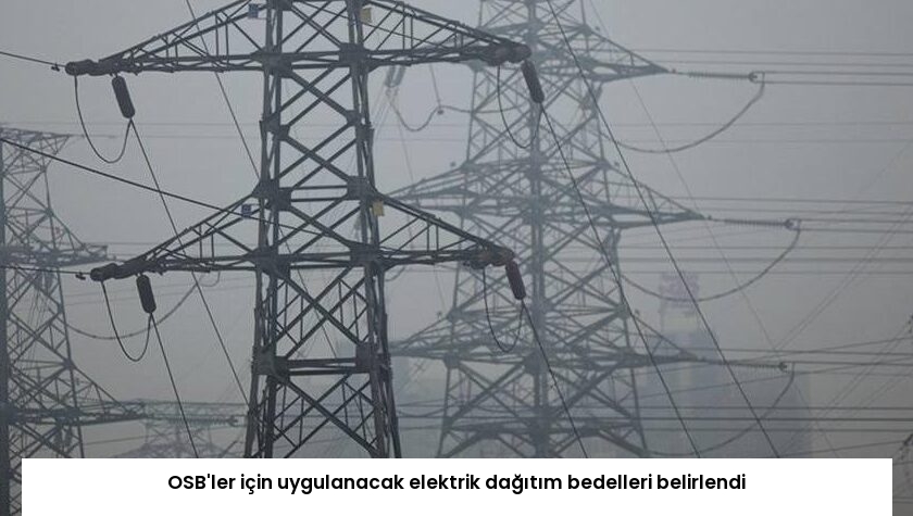 OSB’ler için uygulanacak elektrik dağıtım bedelleri belirlendi