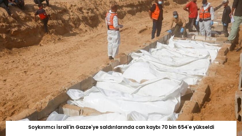 Soykırımcı İsrail’in Gazze’ye saldırılarında can kaybı 70 bin 654’e yükseldi