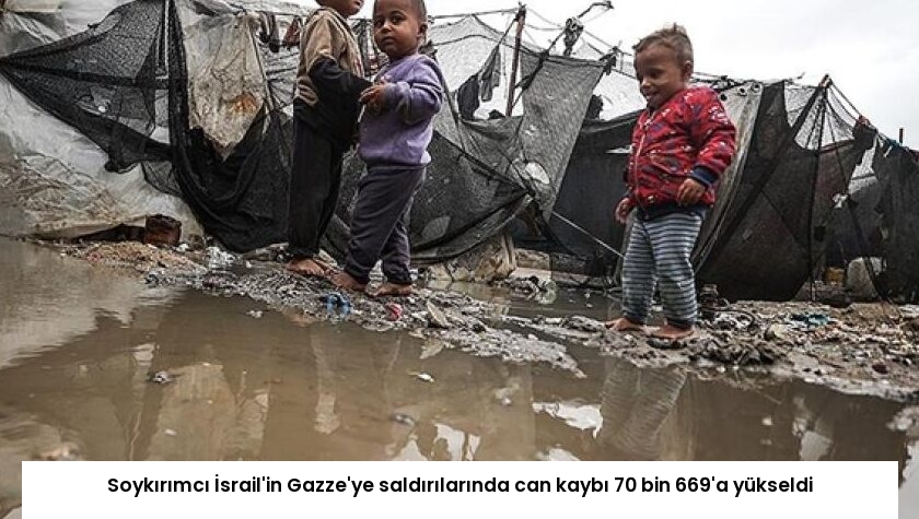 Soykırımcı İsrail’in Gazze’ye saldırılarında can kaybı 70 bin 669’a yükseldi