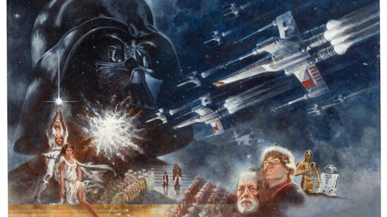 "Star Wars"ı dünyaya tanıtan ilk afiş yaklaşık 3,9 milyon dolara satıldı