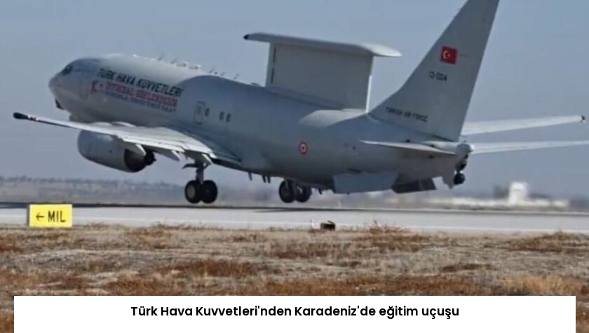 Türk Hava Kuvvetleri’nden Karadeniz’de eğitim uçuşu