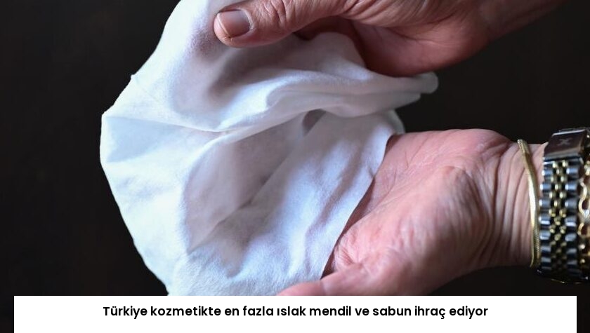 Türkiye kozmetikte en fazla ıslak mendil ve sabun ihraç ediyor