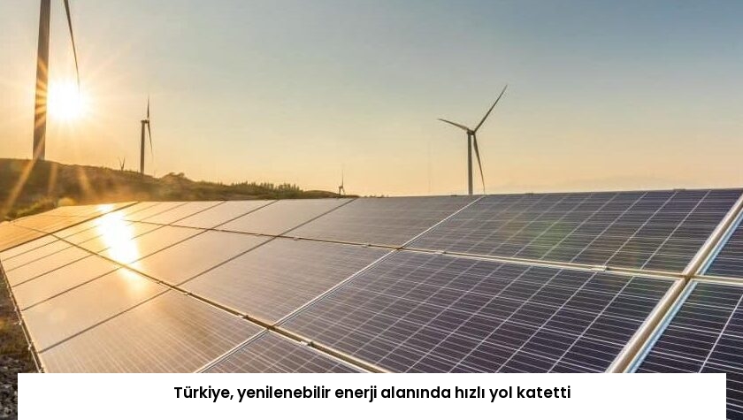Türkiye, yenilenebilir enerji alanında hızlı yol katetti