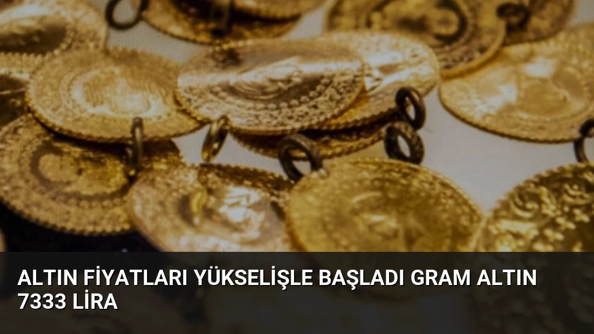 Altın Fiyatları Yükselişle Başladı Gram Altın 7333 Lira