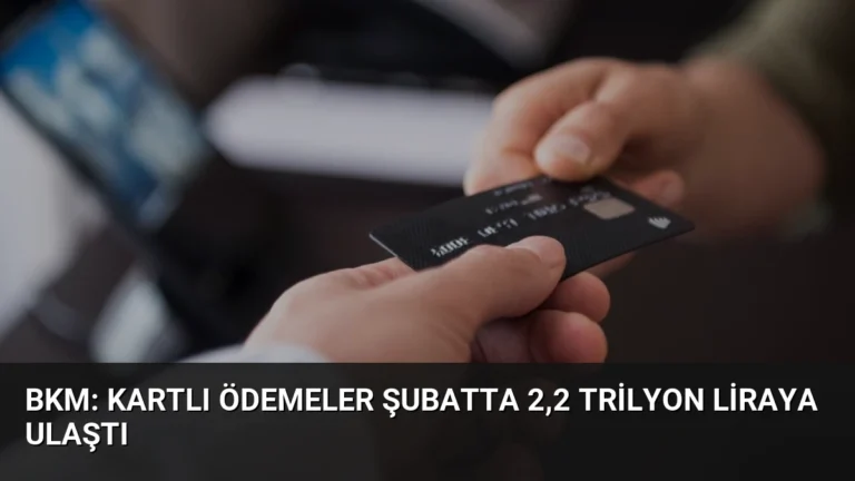 BKM: Kartlı Ödemeler Şubatta 2,2 Trilyon Liraya Ulaştı