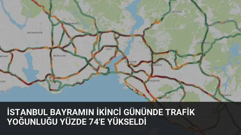 İstanbul Bayramın İkinci Gününde Trafik Yoğunluğu Yüzde 74’e Yükseldi
