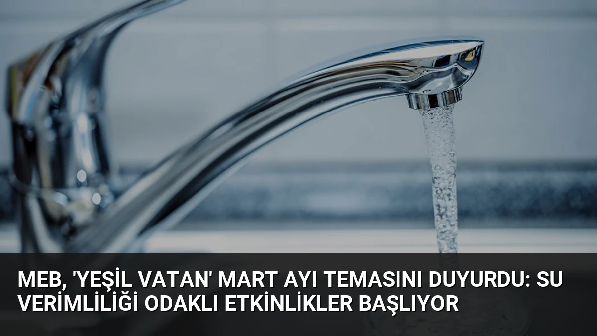 MEB, ‘Yeşil Vatan’ Mart Ayı Temasını Duyurdu: Su Verimliliği Odaklı Etkinlikler Başlıyor