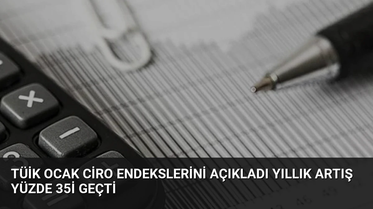 TÜİK Ocak Ciro Endekslerini Açıkladı Yıllık Artış Yüzde 35i Geçti