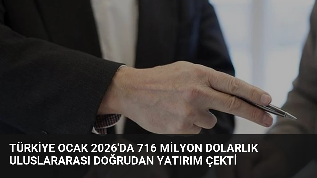 Türkiye Ocak 2026’da 716 Milyon Dolarlık Uluslararası Doğrudan Yatırım Çekti